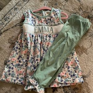Emma Monogram Floral Outfit